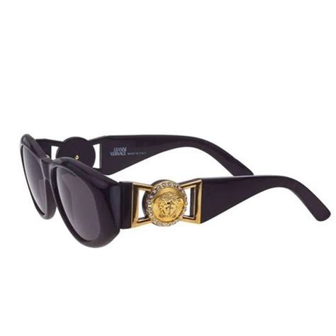 versace black mens sunglasses|black Versace sunglasses with rhinestones.